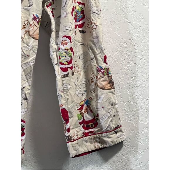 Nick & Nora List & Letters to Santa Christmas Holiday Flannel Pajama Pants  L - Picture 4 of 5
